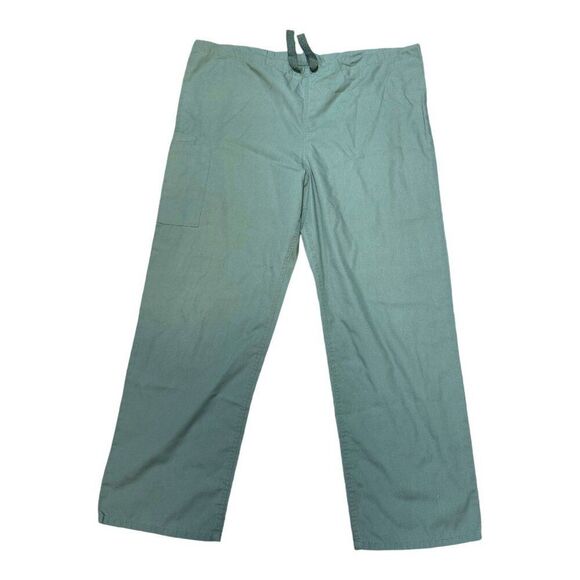 Cherokee Workwear Unisex Green Medical Scrub Pants Size L Drawstring Men Women - Picture 1 of 6